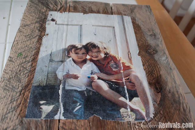 Photo Transfer Pallet Photo Frame