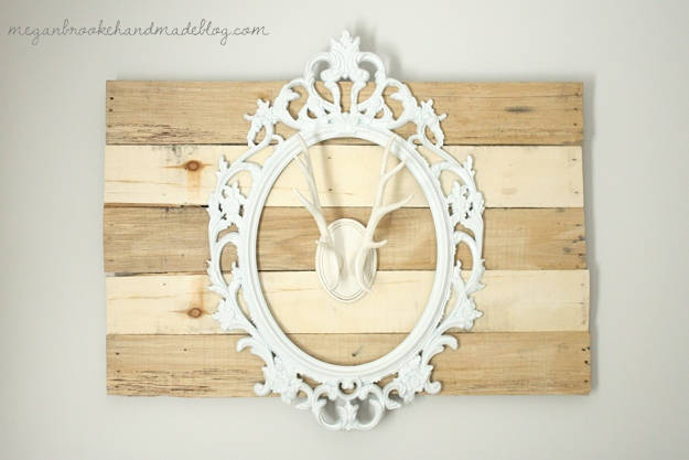 Pallet Antler Wall Art