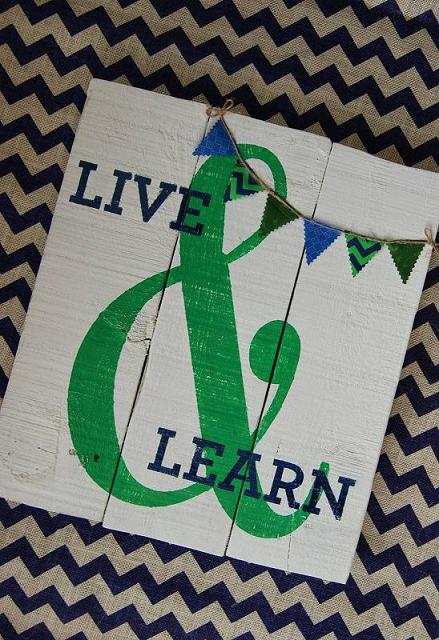 Ampersand Pallet Sign