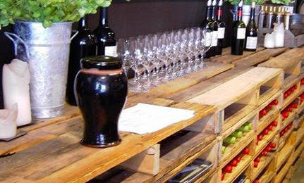 Reclaimed Pallet Shelving