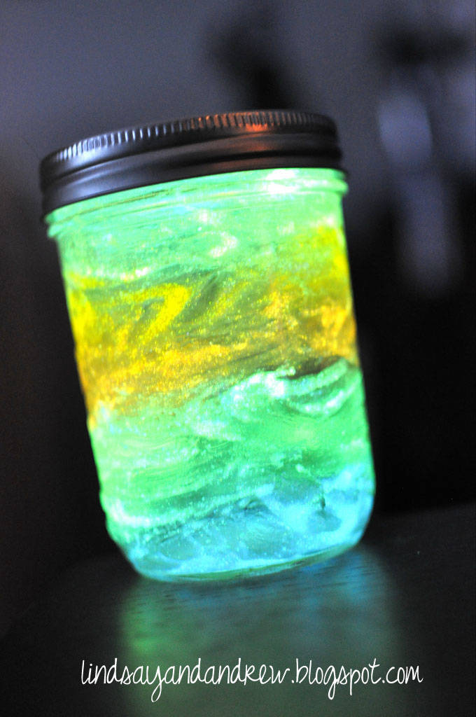 Paint the inside of mason jars with Glow-in-the-Dark paint, for lanterns
