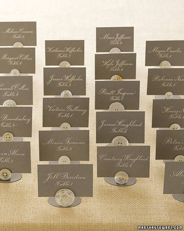 Button Seating Cards