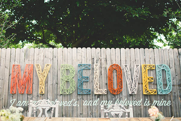 Modern Typography String Backdrop