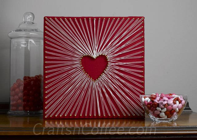 String-Art Heart Made the Easy Way