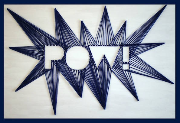 Yarn Art Backdrop Pow