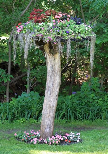 35 Project Ideas To Recycle Tree Stumps For Garden Art And