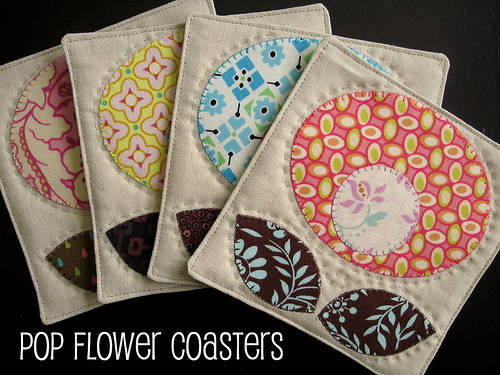 Pop Flower Coasters