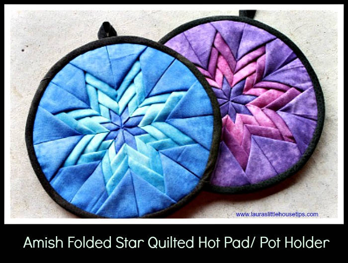 Folded Star Quilted Hot Pad