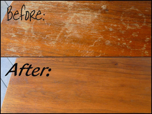 Fix scratches in wood furniture