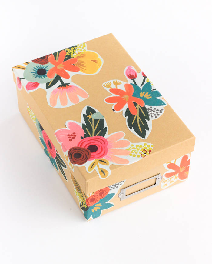 Floral Decoupage Storage Box