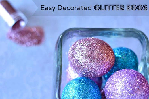 Glitter Decorated Eggs