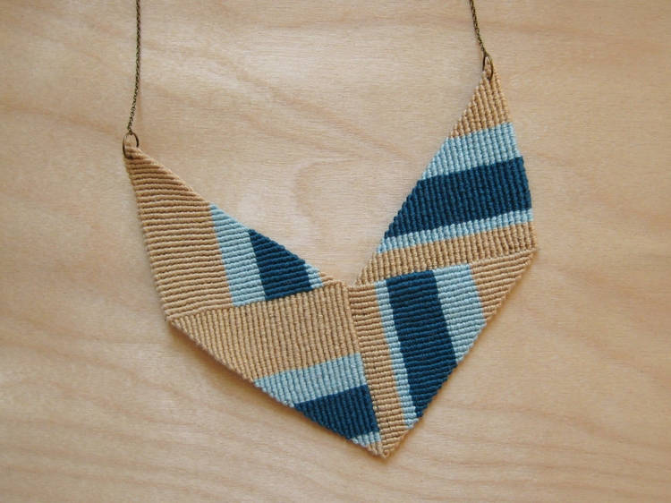 Knotted Chevron Necklace