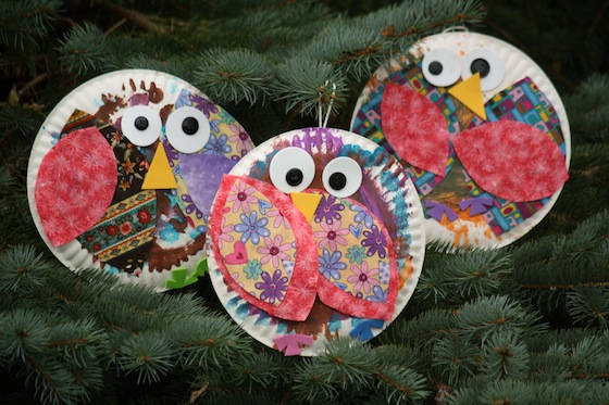 Paper Plate Owls