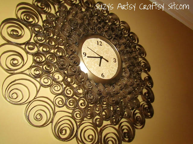 Faux Brass Wall Clock