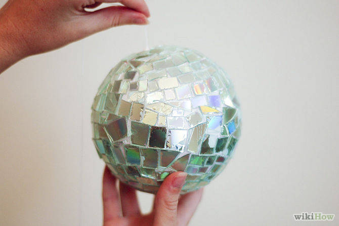 Disco Ball with CDs