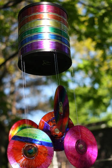Coffee Can CD Wind Chime