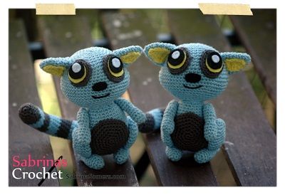 Crochet Blue Lemur