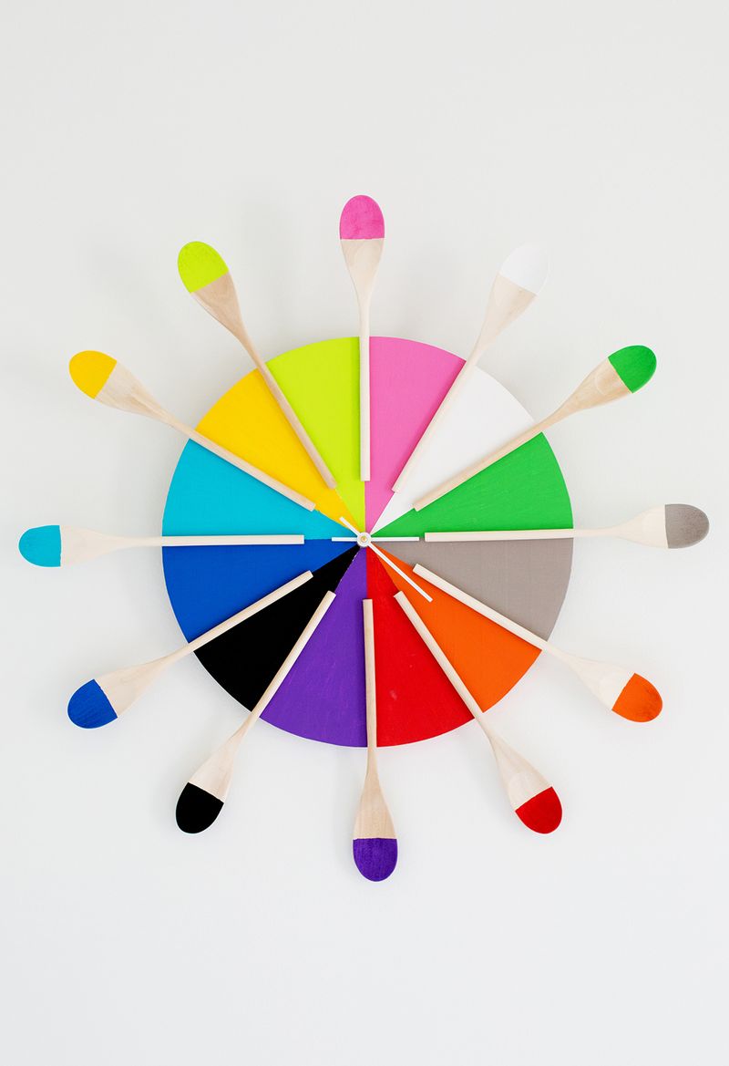 Colorful Kitchen Clock