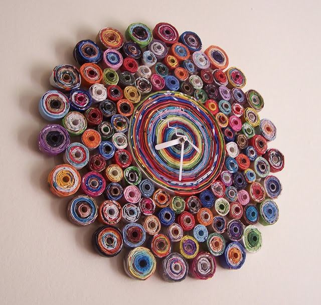 Recycled Magazine Clock