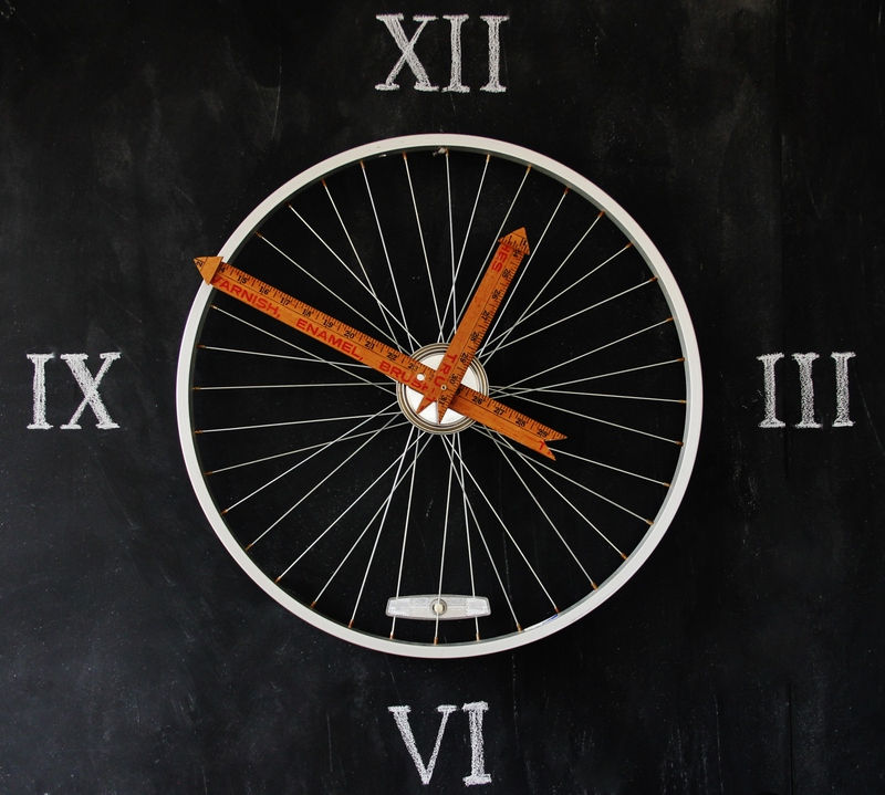 Bicycle Wheel Clock