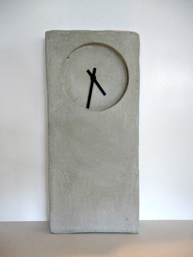 Modern Industrial Concrete Clock