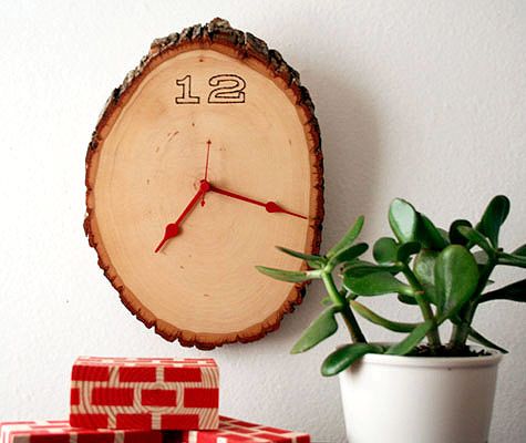 Wood Slice Clock