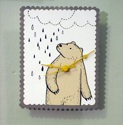 Tin Letterpress Clock