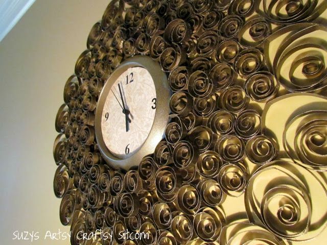 Faux Brass Wall Clock