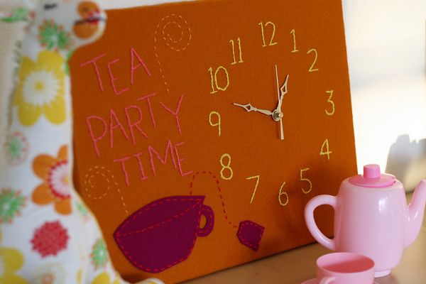 Cozy Embroidery Clock