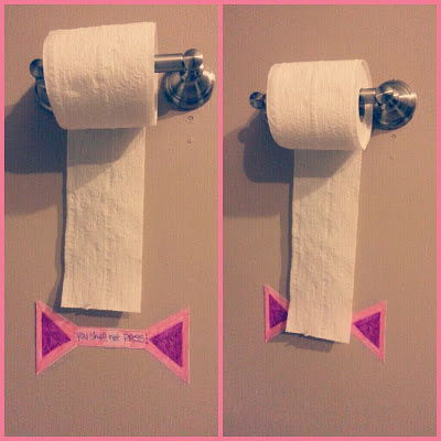 You Shall Not Pass Toilet Paper Sign!