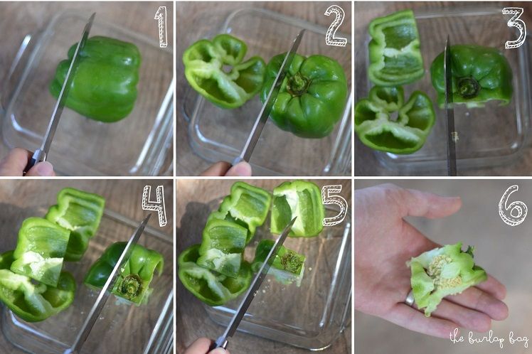 How to cut a bell pepper quickly
