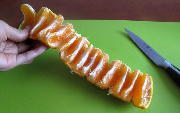 Easy way to eat mandarin oranges