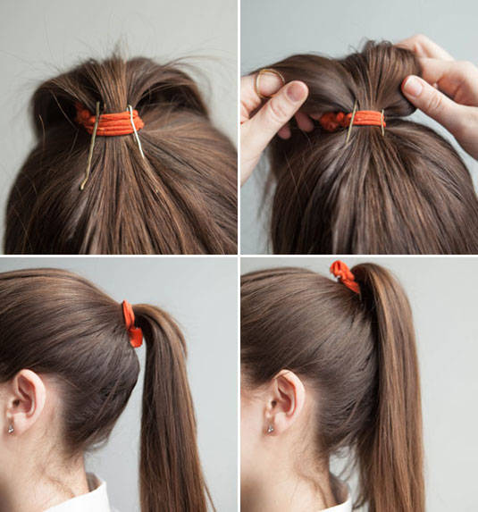 Prop up your ponytail with bobby pins