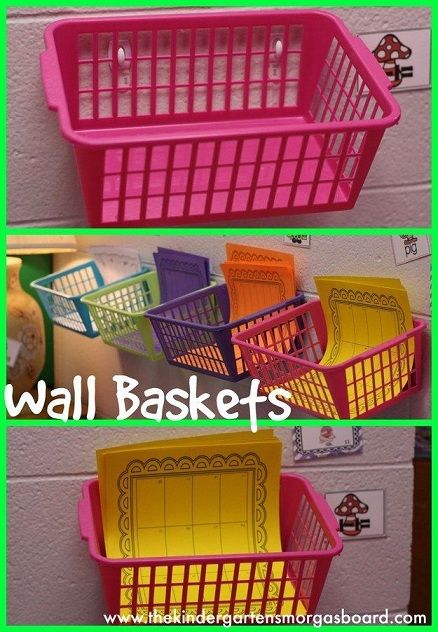 Hang up baskets on the walls of your room