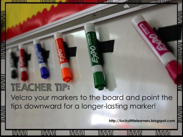 Keep your markers lasting as long as possible