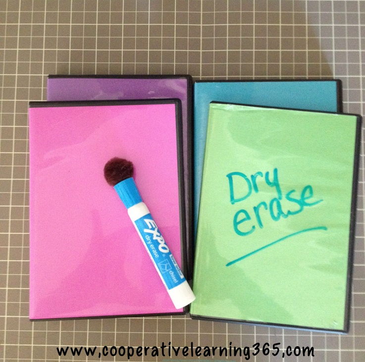 Upcycled Dry Erase Board from DVD Cases