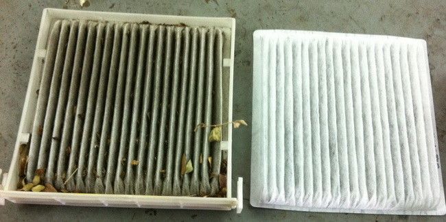 Removing and replacing a dirty cabin air filter on your car can stop that bad smell