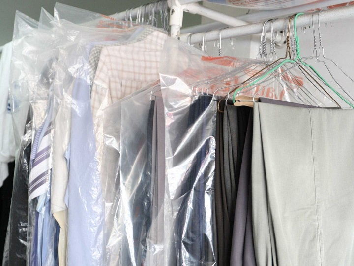 Remember to remove plastic bags from dry-cleaned items immediately
