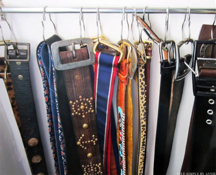 Use Show Curtain Rings as Belt Hanger