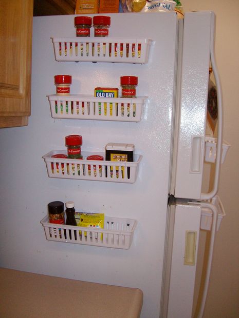 Magnetic Spice Rack For Refrigerator
