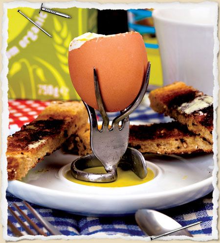 Upcycled Fork Egg Cup