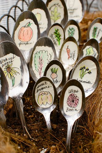 Spoon Garden Markers