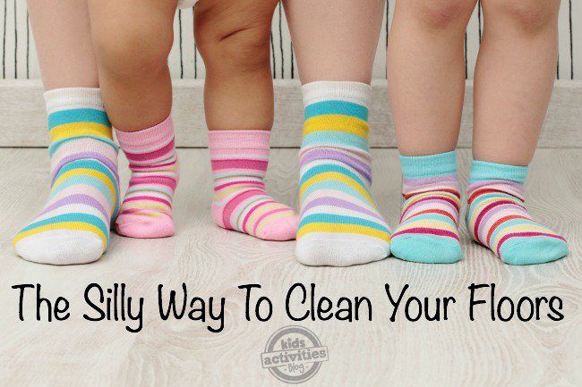 Sock Mopping: Exercise and Clean at the Same Time