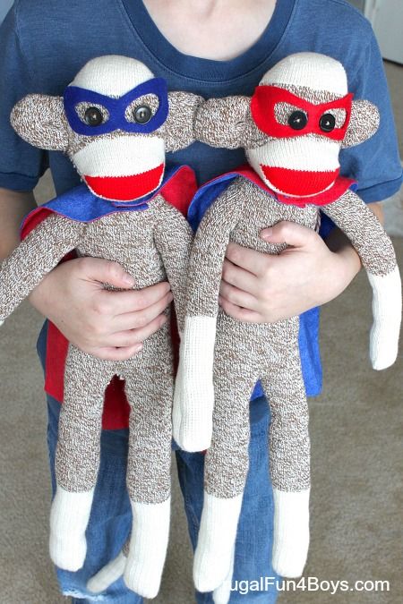 Superhero Sock Monkey