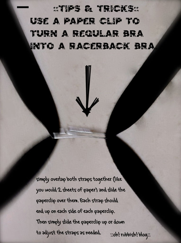 Turn Your Regular Bra into a Racerback Bra