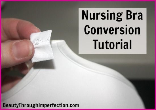 How to convert your bra into a nursing bra