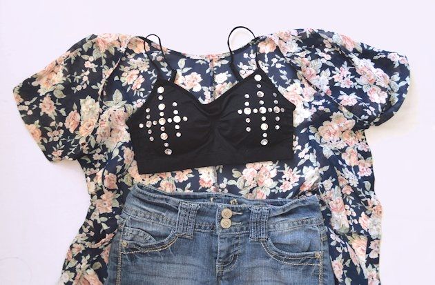How to Make a Rhinestone Bra
