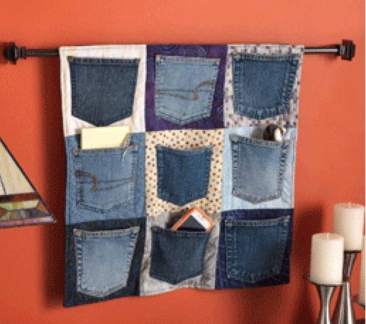Recycled Denim Wall Hanging