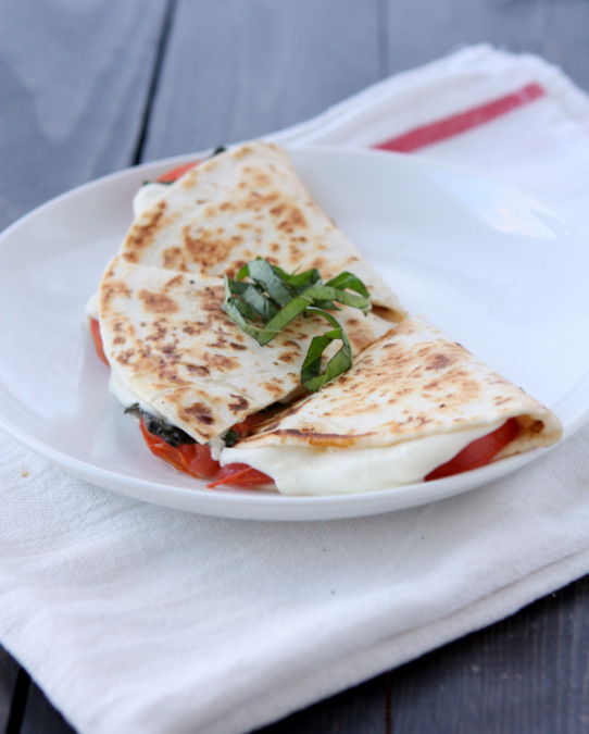 Margherita Pizza Quesadilla