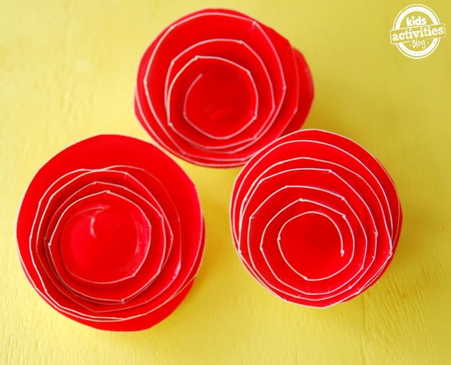 Paper Plate Roses